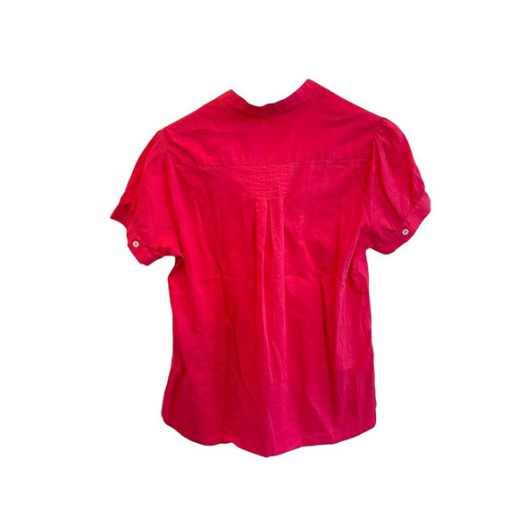Avanzzo short Sleeve Blouse pink designer collared shirt BR 38 / US S M Size Top - Picture 4 of 13